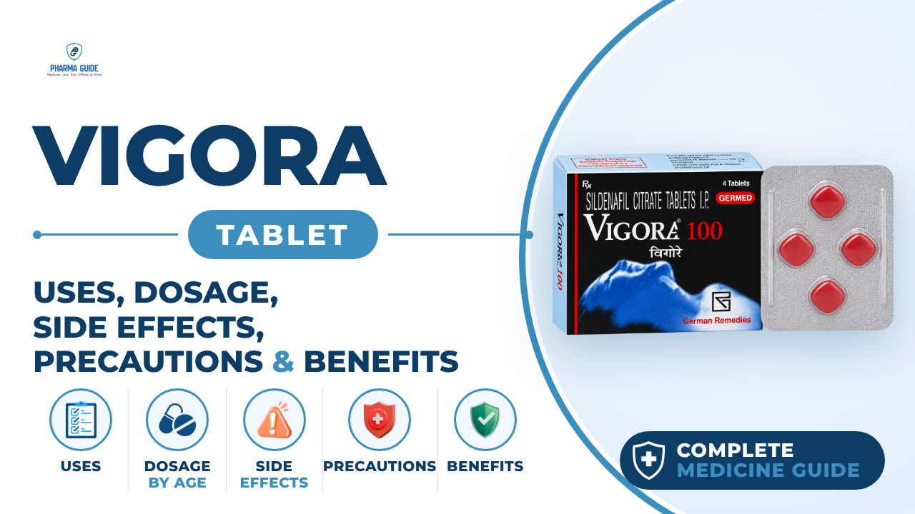 Vigora Tablet: Uses, Dosage, Side Effects, Precautions and Alternates