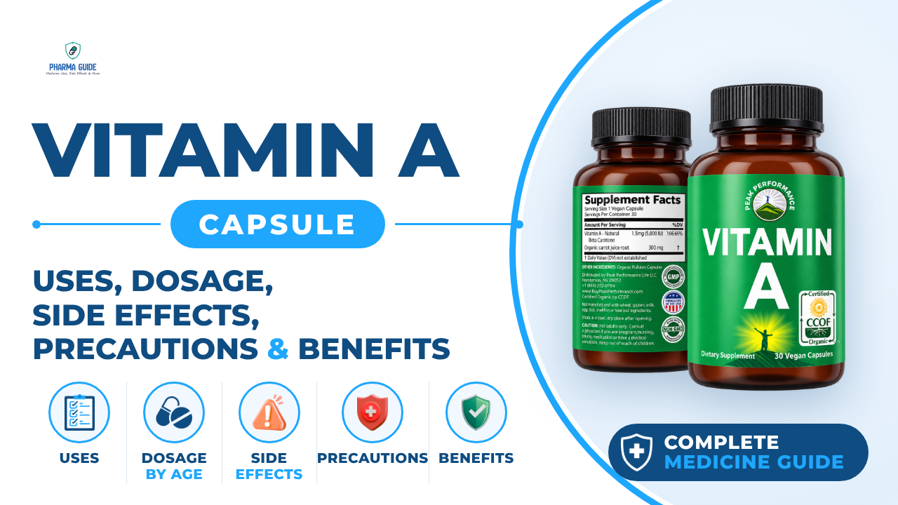 Vitamin A Capsule: Uses, Dosage, Side Effects, Precautions and Alternates
