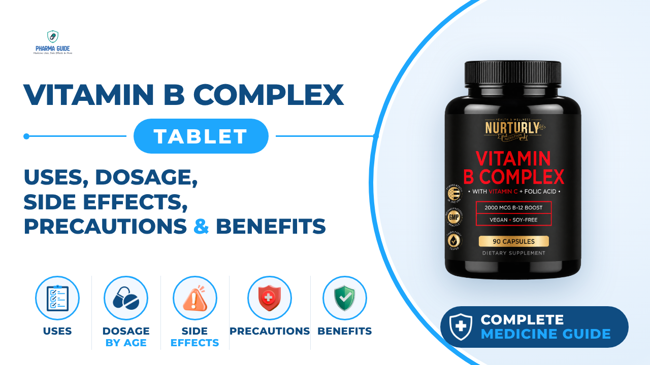 Vitamin B Complex Tablet: Uses, Dosage, Side Effects, Precautions and Alternates