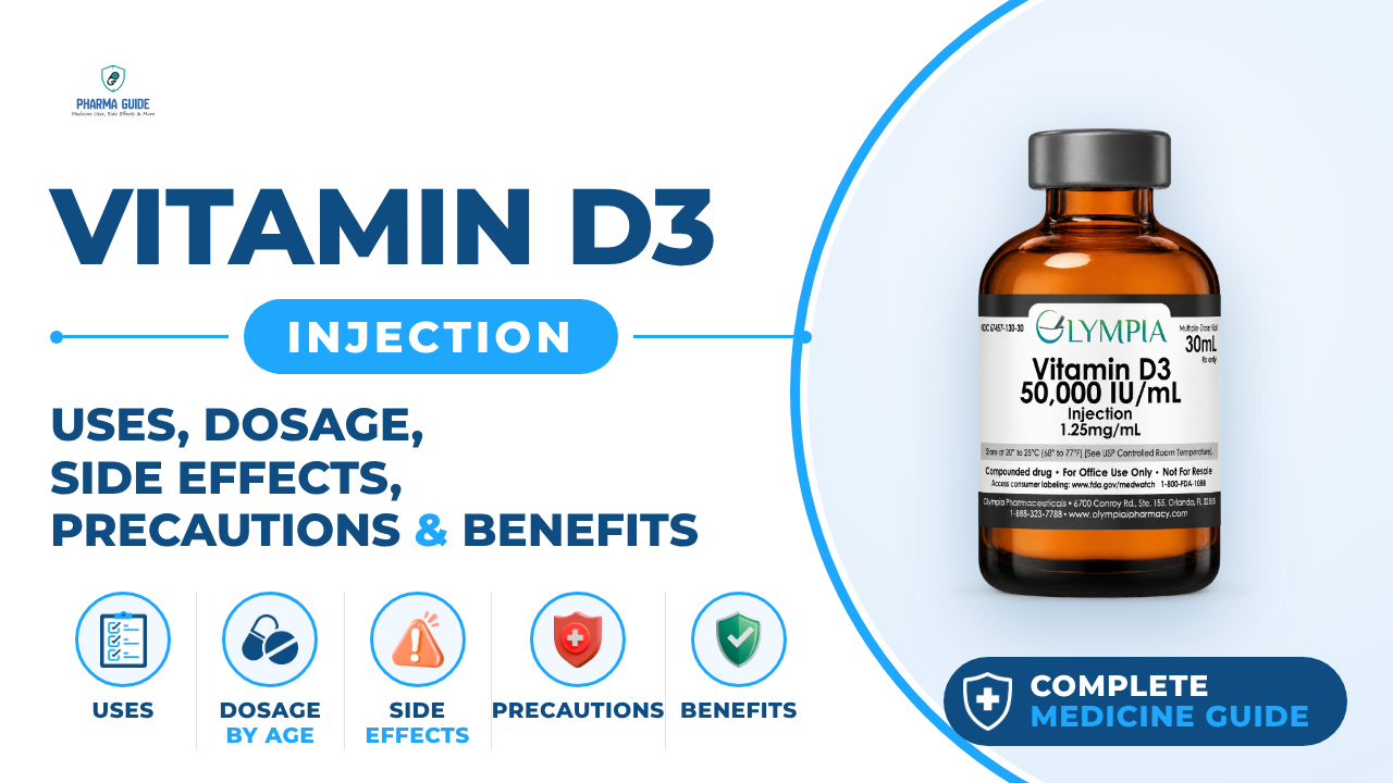 Vitamin D3 Injection: Uses, Dosage, Side Effects, Precautions and Alternates