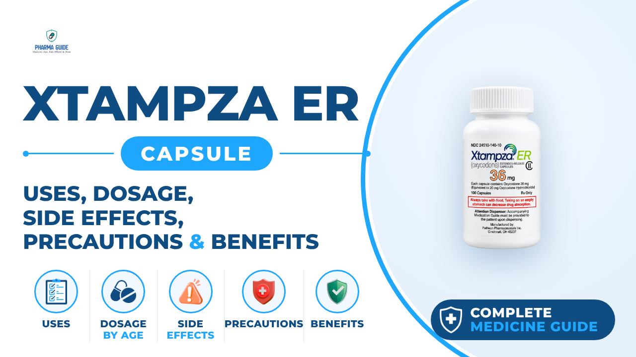 Xtampza ER Capsule: Uses, Dosage, Side Effects, Precautions and Alternates