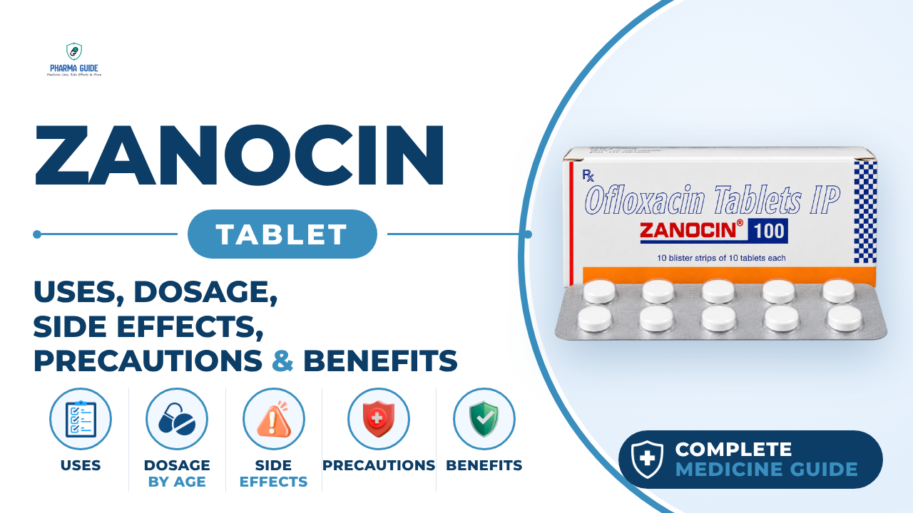 Zanocin Tablet: Uses, Dosage, Side Effects, Precautions and Alternates