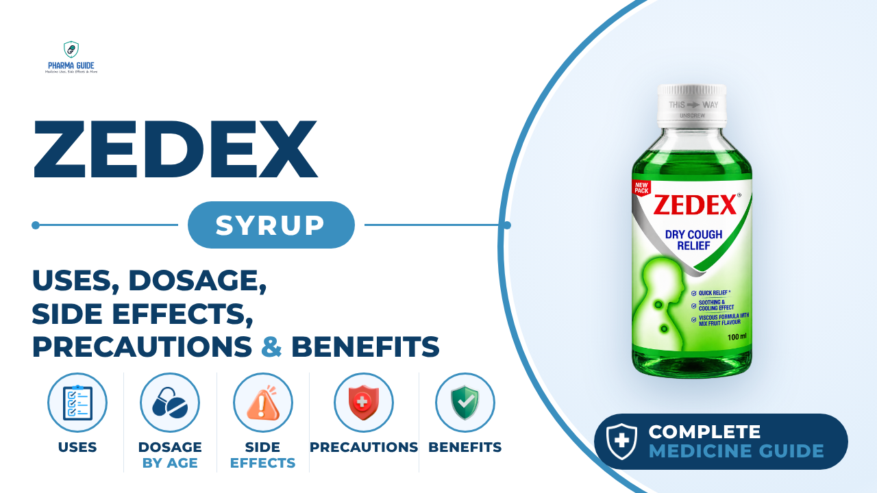 Zedex Syrup: Uses, Dosage, Side Effects, Precautions and Alternates