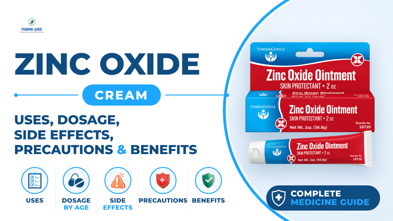 Zinc Oxide Cream: Uses, Dosage, Side Effects, Precautions and Alternates