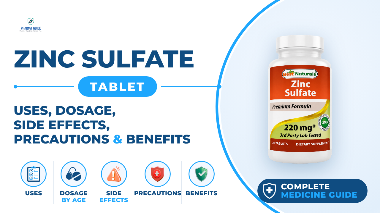 Zinc Sulfate Tablet: Uses, Dosage, Side Effects, Precautions and Alternates