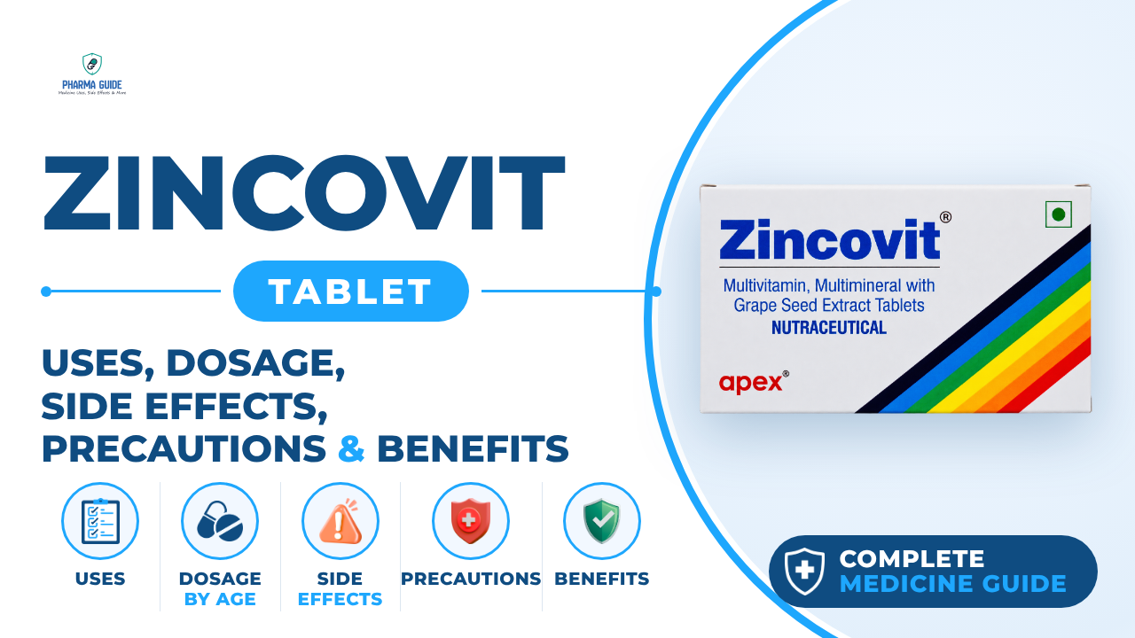 Zincovit Tablet: Uses, Dosage, Side Effects, Precautions and Alternates