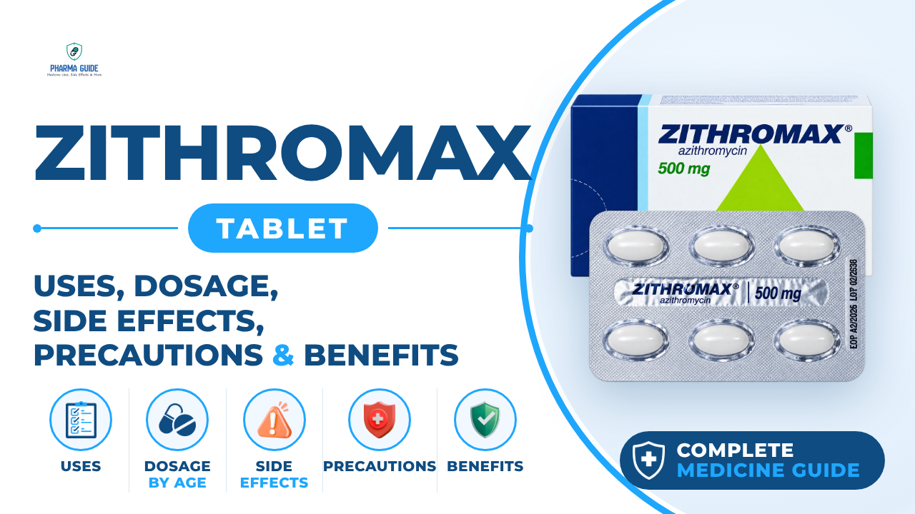 Zithromax Tablet: Uses, Dosage, Side Effects, Precautions and Alternates