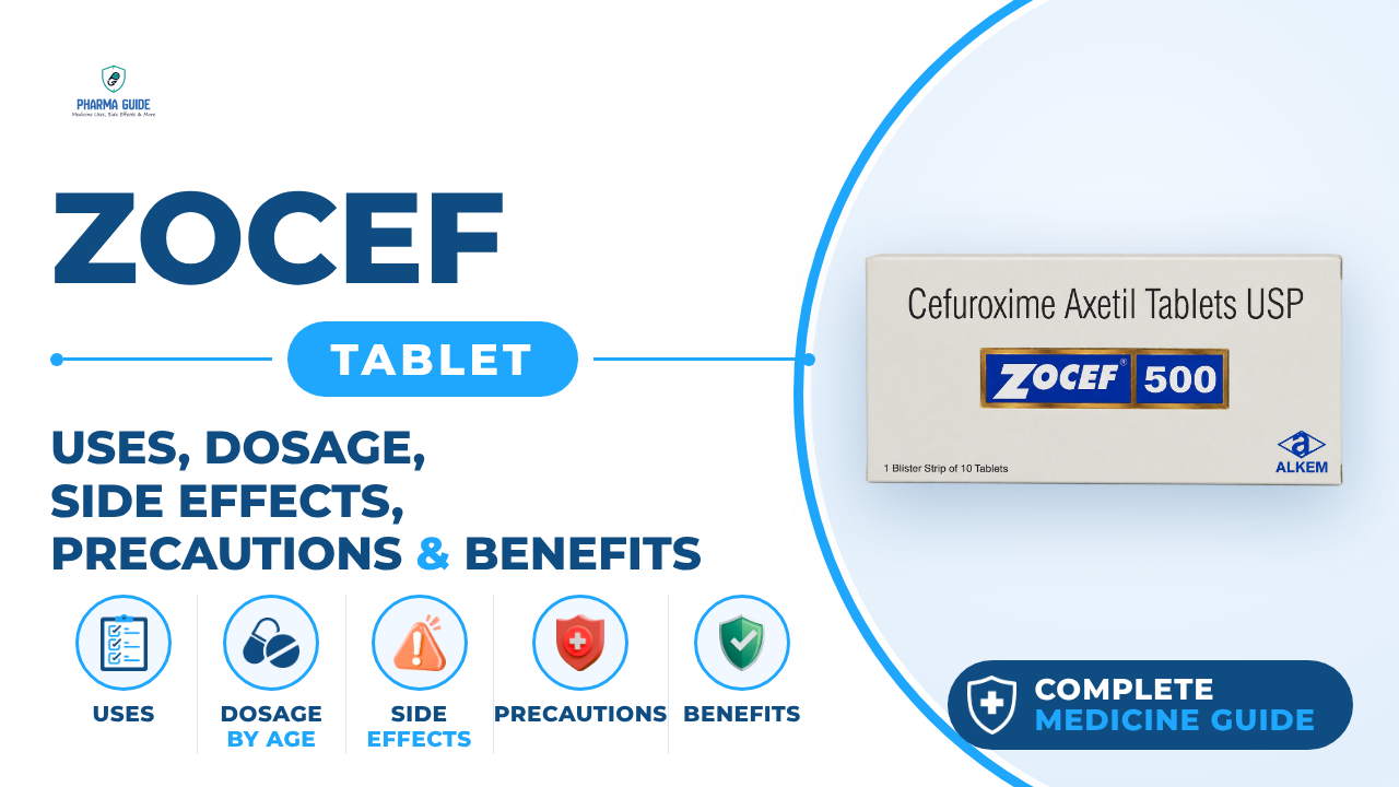 Zocef Tablet: Uses, Dosage, Side Effects, Precautions and Alternates