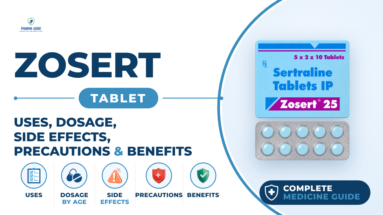Zosert Tablet: Uses, Dosage, Side Effects, Precautions and Alternates